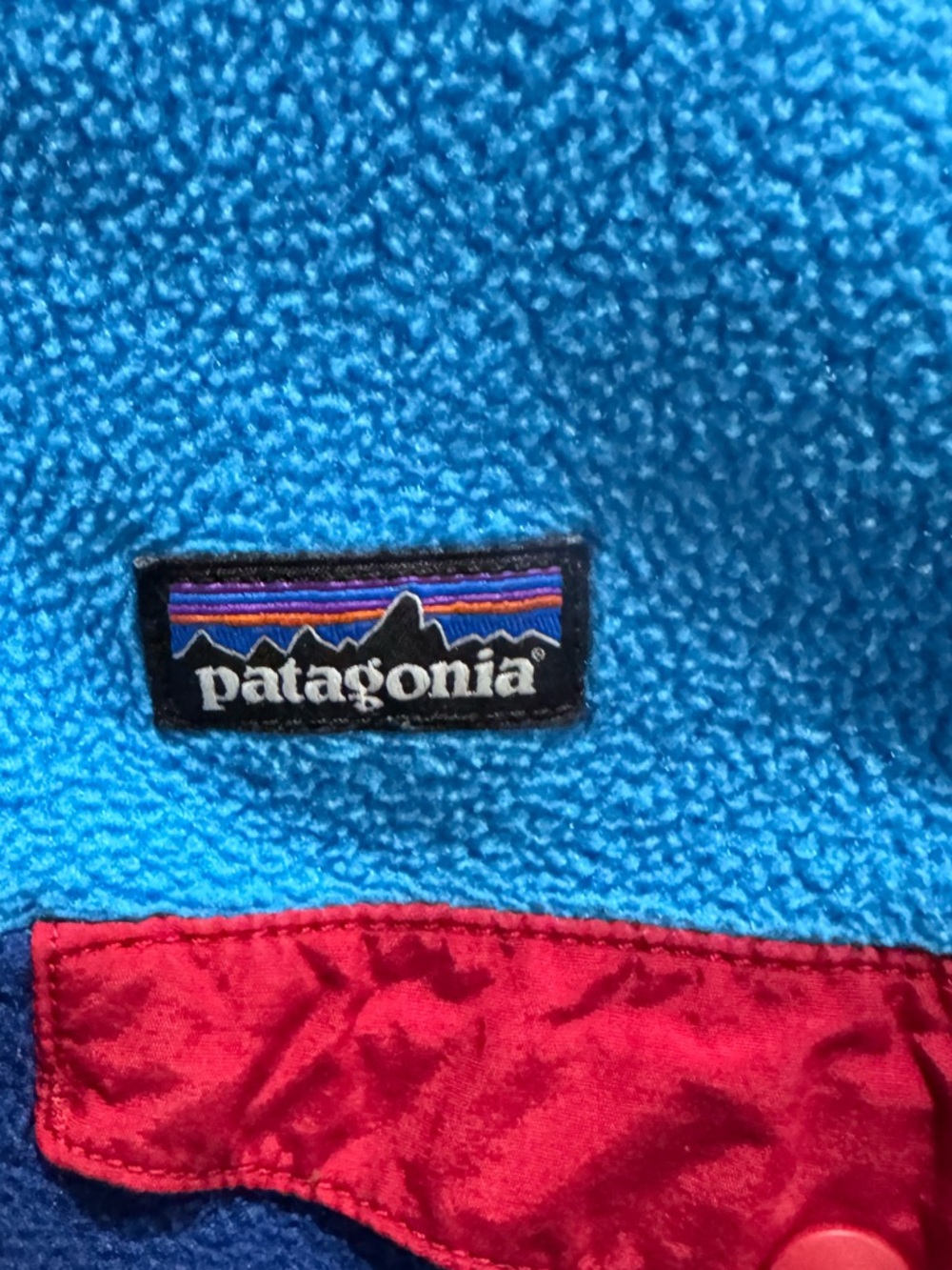 Patagonia Boys' Lightweight Synchilla Snap-T Pullover in Channel Blue Sz M 10 - Picture 5 of 11
